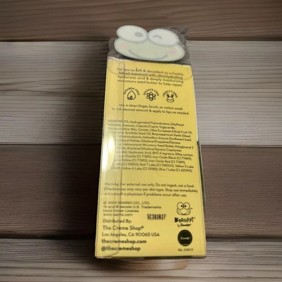 CRÉME Keroppi Moisture Remedy Macaron Lip 👄 Balm Hyaluronic Acid + Murumuru, New - Picture 3 of 6